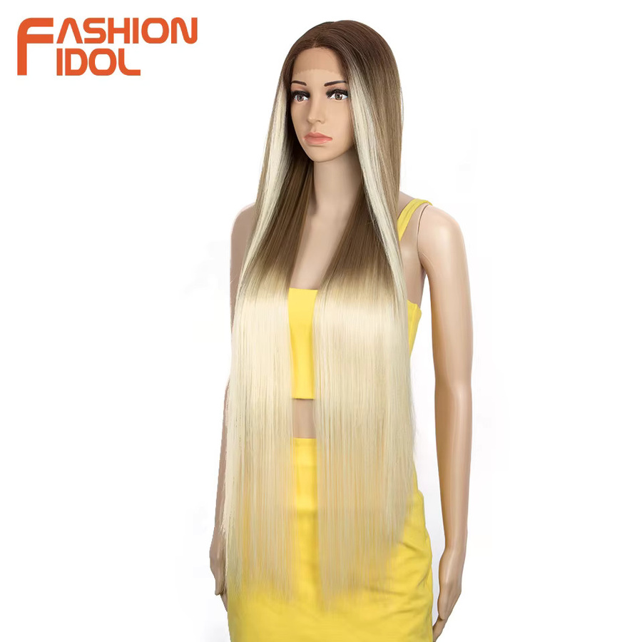 MODE IDOL Perücke, Synthetische Hochtemperaturfaser, Ombre Blonde, Damen - Bild 2