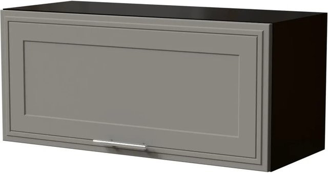 Feldmann-Wohnen Klapphängeschrank Salo W4B/80 in Schwarz und Dust Grey Matt mit Gasdruckdämpfer, B/T/H: 80 x 34,4 x 36 cm - Bild 1