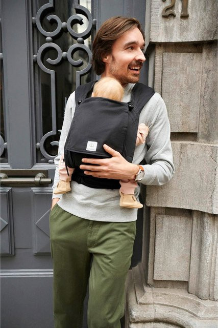 Stokke Limas Babytrage Flex in Schwarz und Beige aus Baumwolle und Leinen - Bild 1