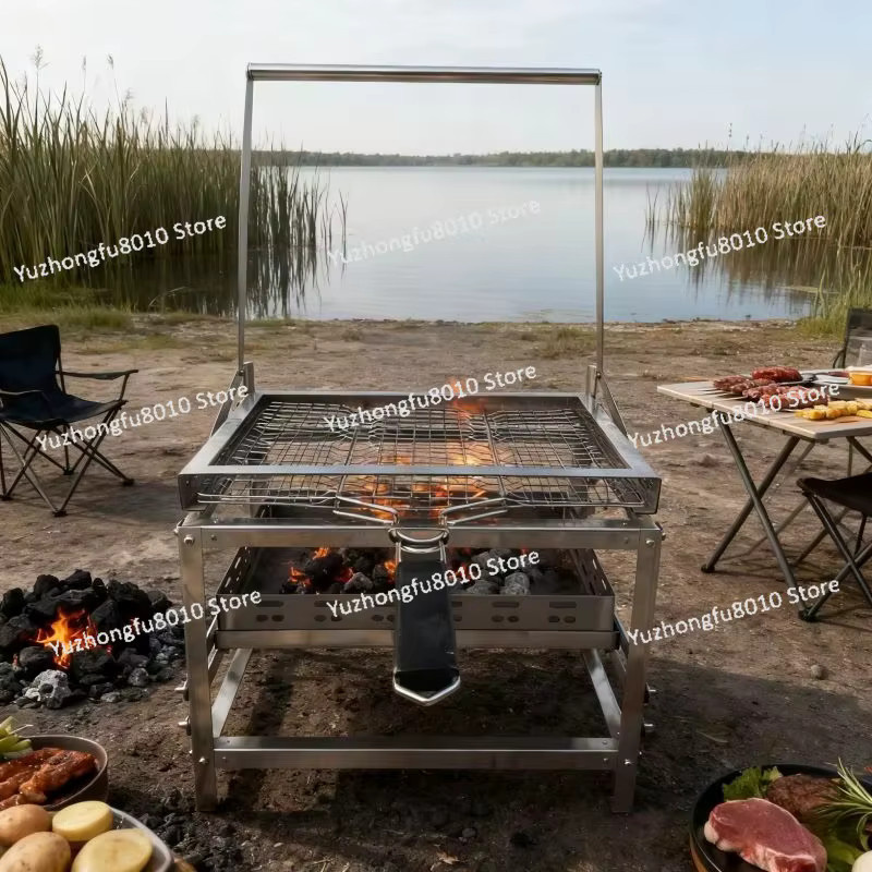 Wetterfester BlazeFor BBQ-Grill aus Edelstahl in Silber - Bild 3