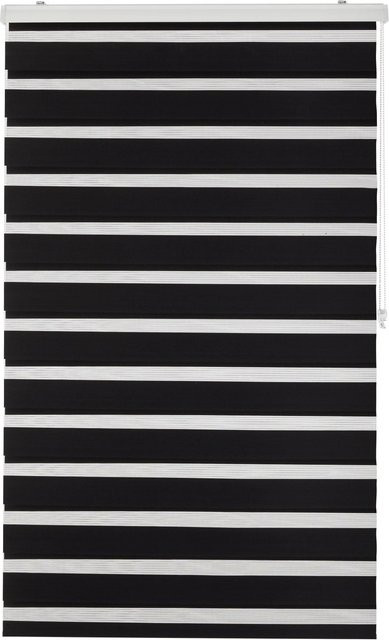 Premium Living Duorollo Thomas Rollos gestreift in Schwarz, Breite: 100 cm, Höhe: 160 cm - Bild 1