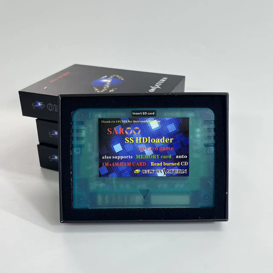SAROO SS Schnelle Lesekarte für SEGA SATURN 0.9 Firmware Plug-and-Play mit TF/SD-Karten-Direktlesebeschleuniger in Schwarz und Blau - Bild 2