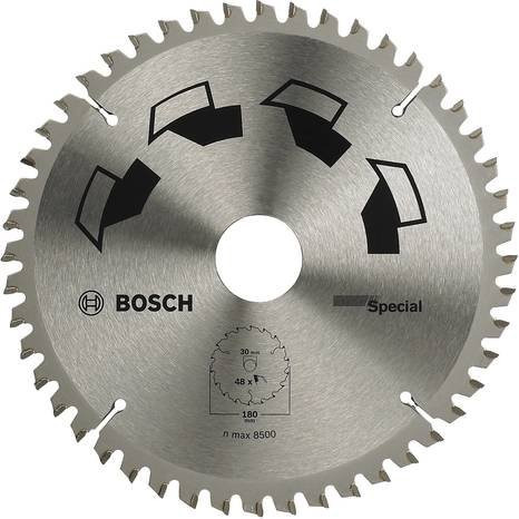 Bosch Hartmetall Kreissägeblatt Silber Durchmesser: 180 mm, Bohrung: 30 mm, 48 Zähne - Bild 1