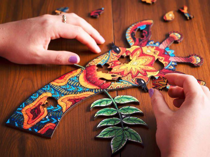 Matgames Holzpuzzle Tiere Giraffe 123-teiliges Set ab 12 Jahren - Bild 2