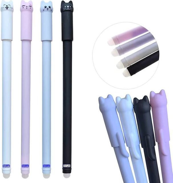 Lytwtw's Kawaii Katzen Gelstift löschbar, bunter Cartoon Schreibstift für Schule und Büro - Bild 1