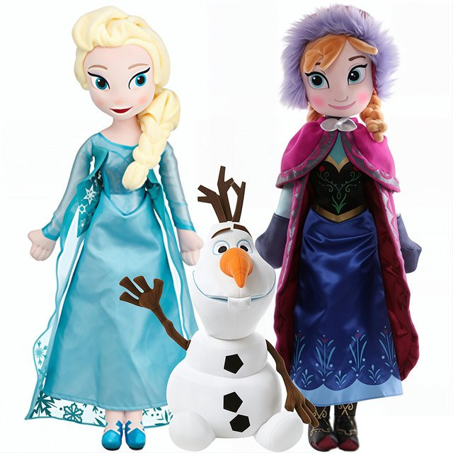 TOPTOY Die Eiskönigin Frozen Elsa Anna Prinzessin Plüschpuppe, Olaf, Sven, Bruni, Bunt / Mehrfarbig - Bild 1