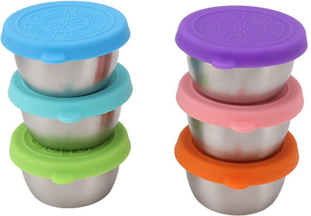 6er Set CosyHome Gewürzbehälter mit Deckel, bunt, auslaufsicher, 50 ml pro Behälter - Bild 1
