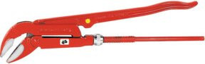 VBW Eckrohrzange aus Chrom-Vanadium in Rot mit 1 Zoll Spannweite und 45 Grad Winkel - Bild 1