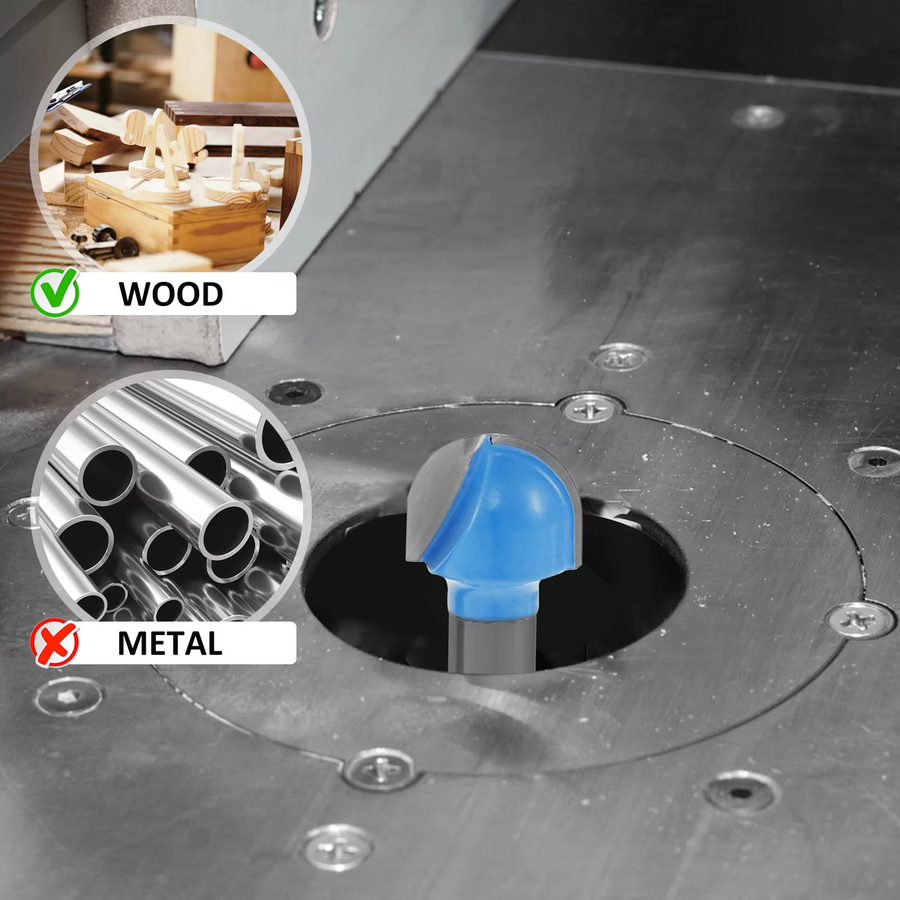 Toorise Vollhartmetall Kugelfräser mit Rundnasen für CNC-Fräsen, Farbe: Silber - Bild 5