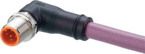 ifm electronic EVC946 Verbindungsleitung mit gewinkeltem Stecker, 5 Polzahl, l: 5 m, lila - Bild 1