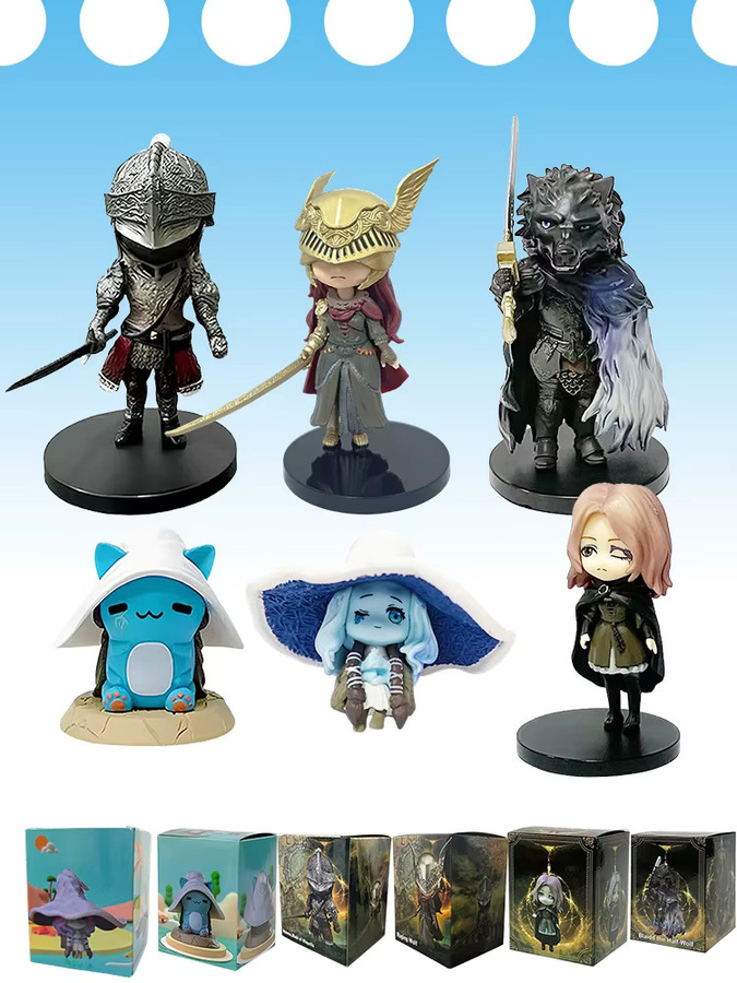 Bandai Elden Ring Mini Ranni Katze Melina Malenia Der Halbwolf, PVC-Modell, Einzelfigur - Bild 5