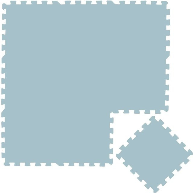 LittleTom Spiel- & Krabbelmatte aus BPA-freiem EVA-Schaumstoff, 9 Teile, Blau, B/T: 30 x 30 cm - Bild 1
