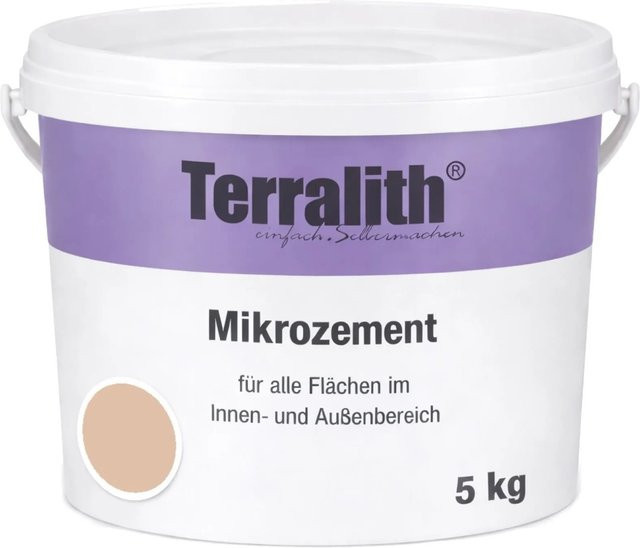 Terralith Mikrozement Fix & Fertig LFN0641 in Beige und Multicolour, Grob, 5 kg für 4,25 qm - Bild 1