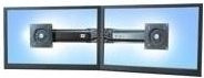 Ergotron Dual Monitor & Handle Kit Befestigungskit für 2 LCD-Displays in Schwarz, kompatibel mit Monitorgrößen von 43,2-66 cm (17-26 Zoll) und VESA 75x75 mm - Bild 1