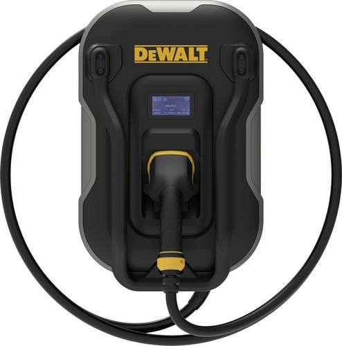 DeWalt Wallbox Typ 2 Mode 3 32A 22kW mit RFID und App-Steuerung, Schwarz - Bild 1