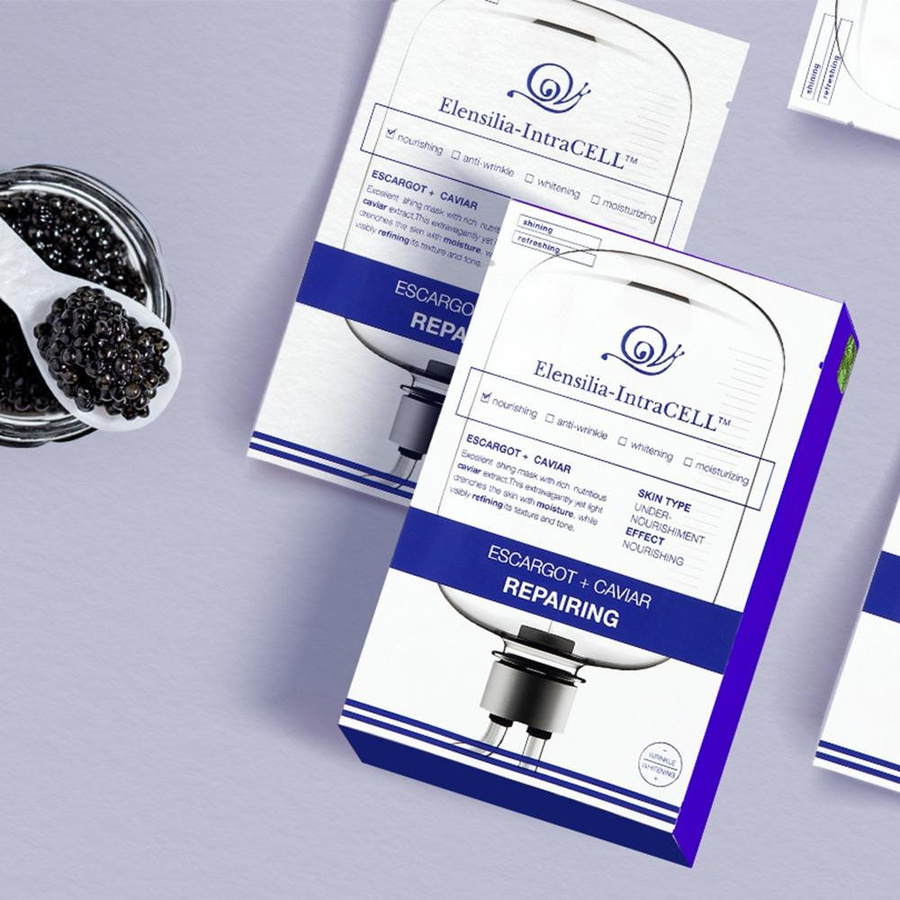 ELENSILIA Intracell Escargot + Kaviar Reparierende Maske, 250 ml - Bild 2