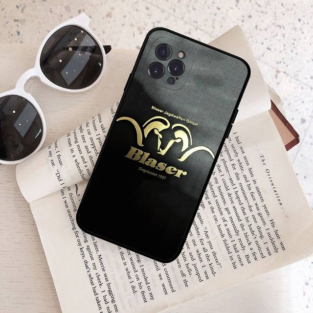 Handyhülle Blaser USA Gewehre Polizei für iPhone 17 16 15 14 13 12 11 Pro Max, weiche TPU Rückseite, Schwarz - Bild 1
