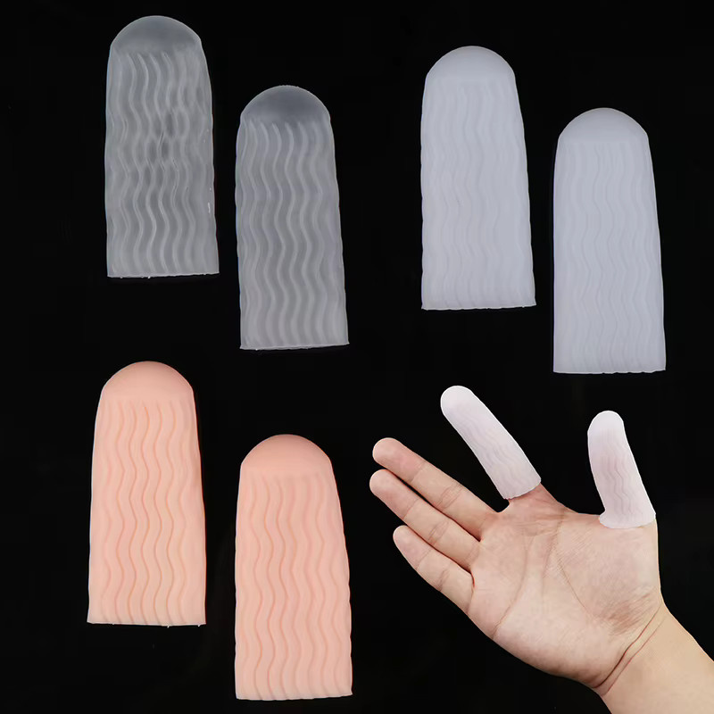 JETTING Silikon Fingerschutzhülle in Beige als hitzebeständige Abdeckung und Anti-Schnitt-Schutz für die Küche - Bild 2
