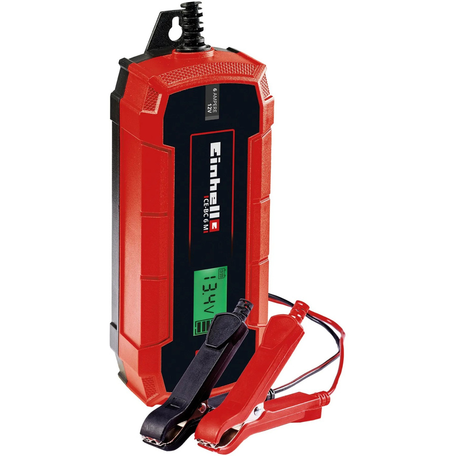 Einhell Batterie-Ladegerät CE-BC 6 M in Rot/Schwarz - Bild 2