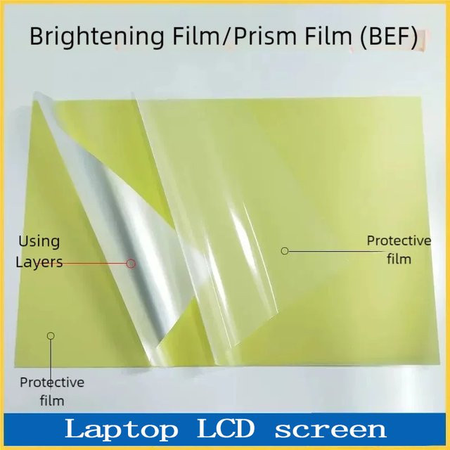 Lxiacai Rechteckige Prismenfolie zur LCD-Helligkeitsverbesserung und Hintergrundbeleuchtung in Transparent für die Bildschirmreparatur - Bild 1
