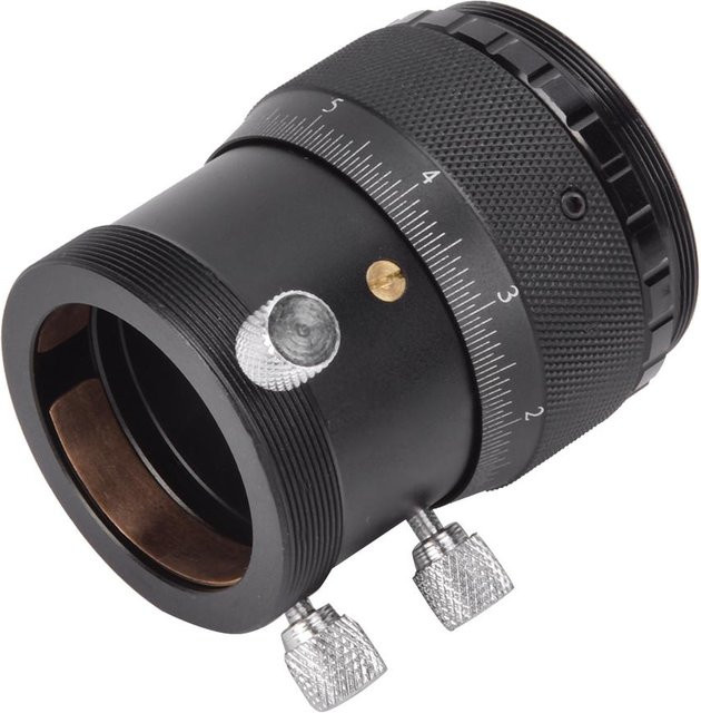 Ulanzi T-Mount Externer Helikal-Feineinstellungsadapter aus Aluminiumlegierung in Schwarz, 1,25 Zoll mit 10mm Fokussierweg - Bild 1
