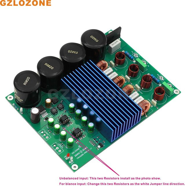 GZLOZONE Hochleistungs-HIFI BTL Stereo TPA3255 Klasse D Leistungsverstärker-Platine mit RCA/XLR-Eingang 150W+150W in Multicolour - Bild 1