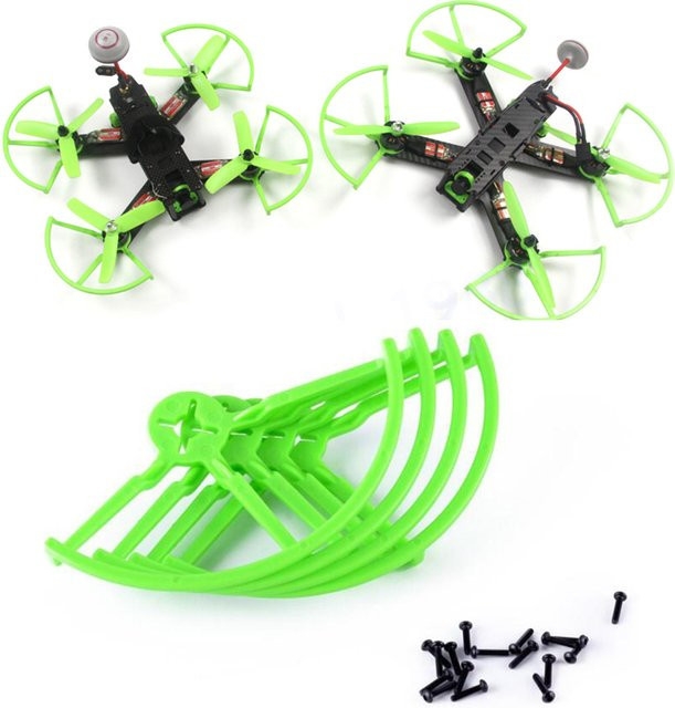 U-Angel-1988 Universal Propeller-Schutz für 5-Zoll Quadcopter Racer in Rot und Grün - Bild 1