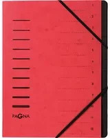 PAGNA Ordnungsmappe Displaybook mit 12 Fächern für A4 in Schwarz und Rot - Bild 1