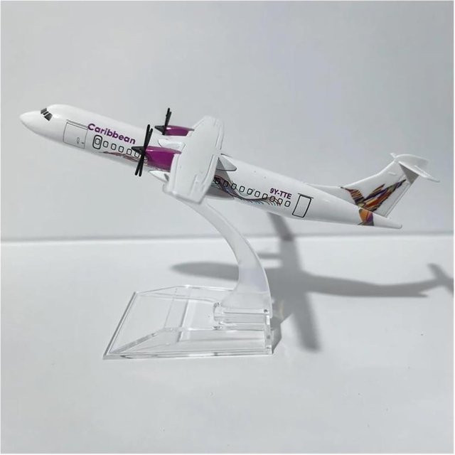 ZOCO ATR-Flugzeugmodell, Druckguss-Metallflugzeug, 1:400, 16 cm - Bild 1