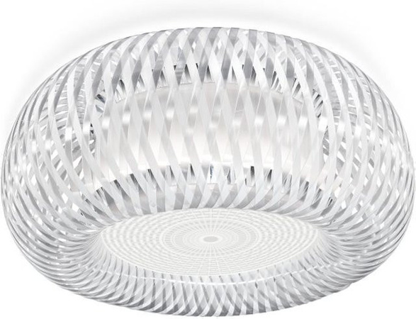 Slamp Kalatos Deckenleuchte Prisma in Schwarz Matt aus Pflanzenfasern mit LED-Effekt