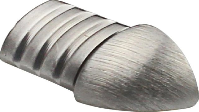Arcansas Ecke Viertelkreis-Abschlussprofil aus Edelstahl gebürstet in Silber, 2 Stück, 10 mm - Bild 1