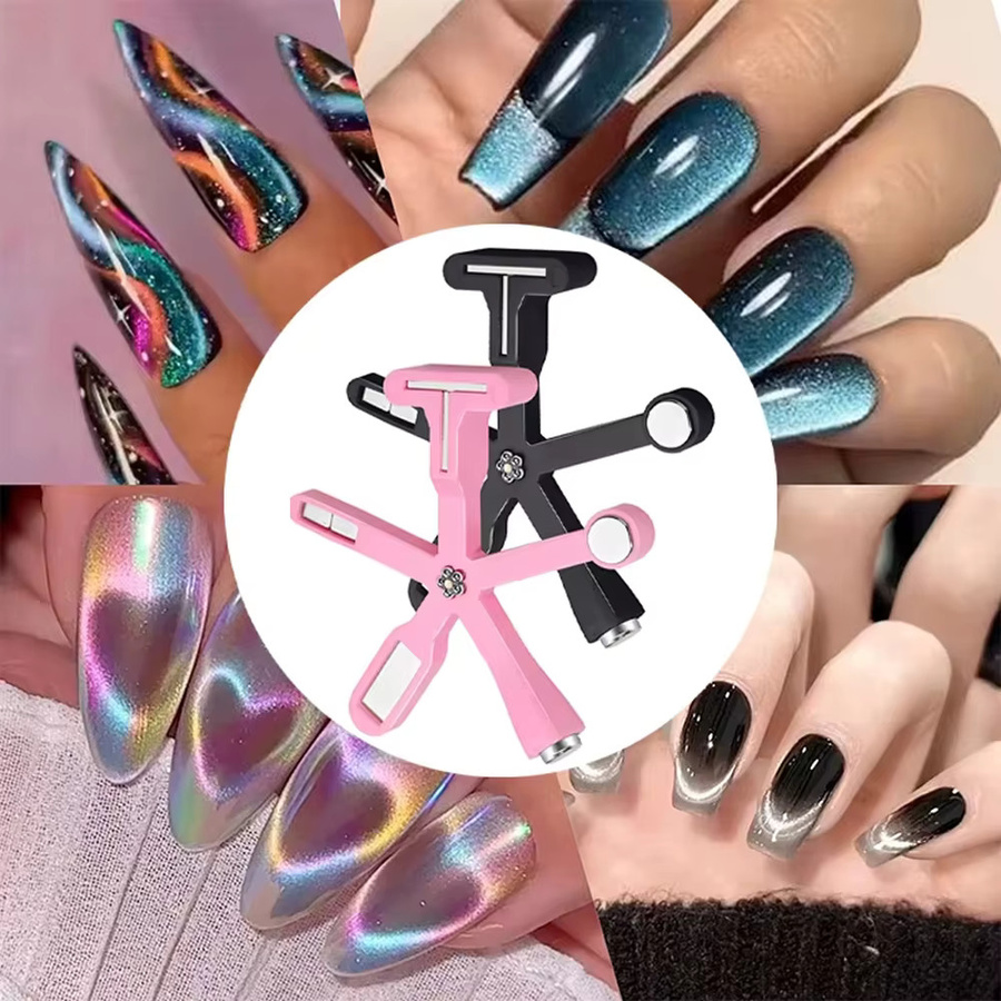LULAA 6in1 Magnetisches Nail Art Tool für Cat Eye Gel, Black - Bild 4