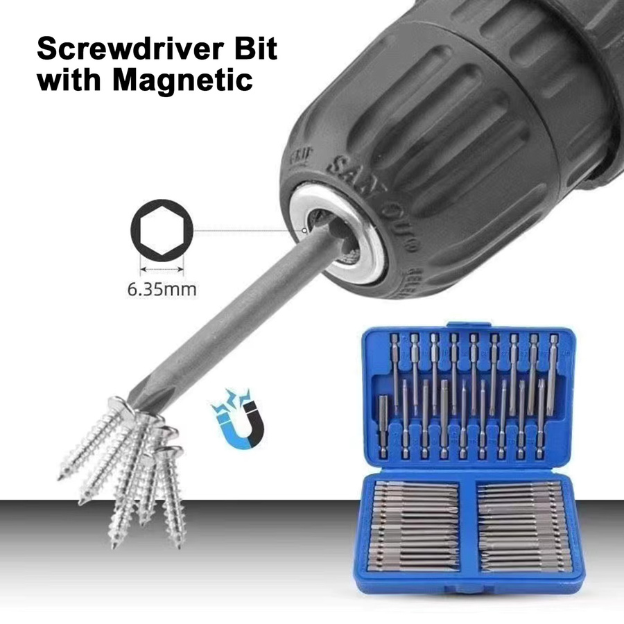 KKMOON 50-teiliges Schraubendreher Bit Set mit extra langen magnetischen Bits für Sicherheit und Präzision - Bild 2