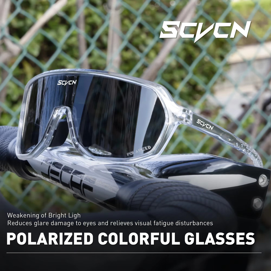 SCVCN Sonnenbrille, Unisex, Vollrand, Kunststoff - Bild 1