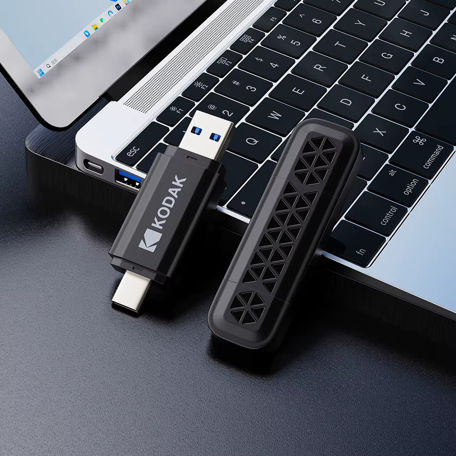 Kodak USB-C OTG USB-Stick USB 3.2 Pendrive mit 256 GB in Schwarz - Bild 3