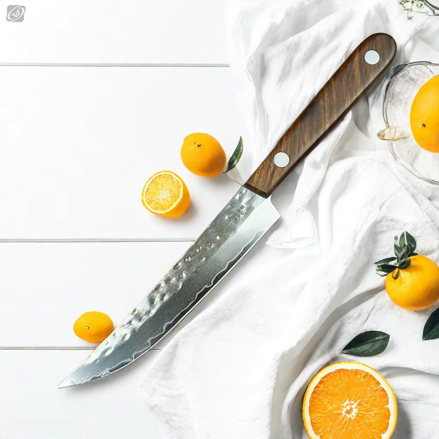 ALLWIN HOUSEWARE W Obstmesser aus 67-lagigem Damaststahl mit Massivholzgriff in Silber - Bild 2