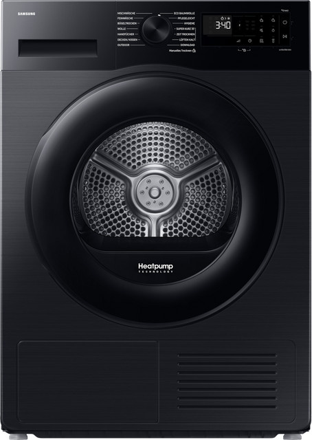 Samsung Wärmepumpentrockner DV5000D mit Optimal Dry, 9 kg, Schwarz - Bild 1