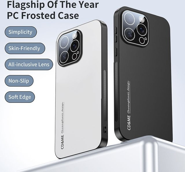 Apple Schutzhülle mit matter AG-Beschichtung und Objektivschutz für iPhone 17 Air, 16, 15, 14 und 13 Pro Max - Bild 1