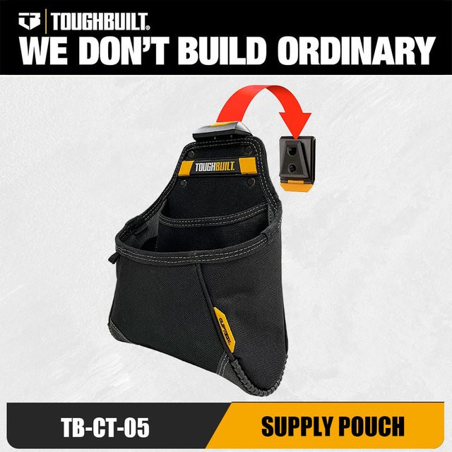 TOUGHBUILT ClipTech Supply Pouch TB-CT-05 Heavy Duty Werkzeugtasche für Verbindungselemente - Bild 1