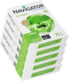 Navigator Eco-Logical Kopierpapier DIN A4, 75 g/m², Weiß, 2500 Blatt - Bild 1