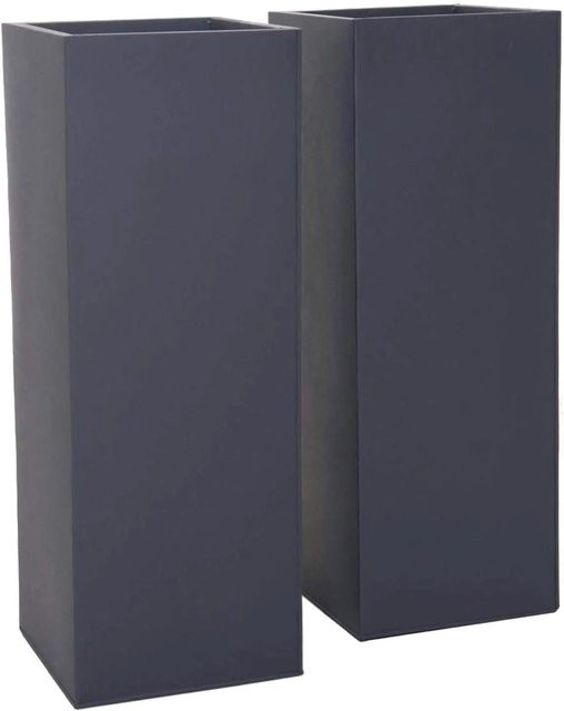Vivanno Pflanzkübel Block Anthrazit B: 29 cm, T: 29 cm, H: 80 cm - Bild 1
