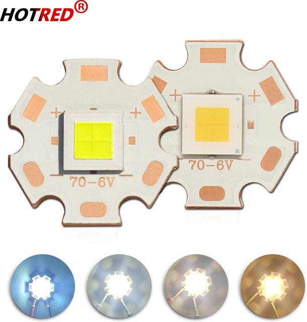 XHP70.3 HI LED COB Modul Dritte Generation für DIY Taschenlampen, Kupfer MCPCB, Farbe: Weiß, Kalt-Warm-Neutral Weiß, 45 W - Bild 1