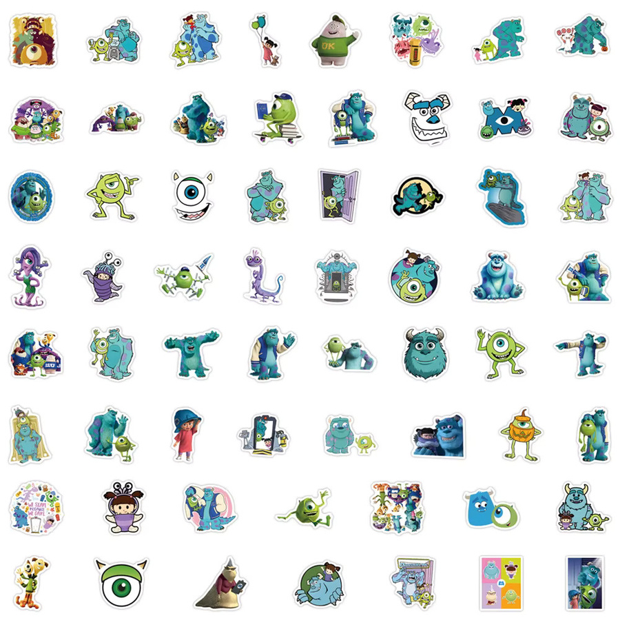 Disney Monster Inc Aufkleber, Bunt / Mehrfarbig, Kunststoff - Bild 3