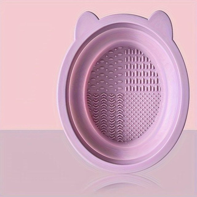 OTRESS Make-up Pinsel Reiniger Silikon Pad, violett, matt - Bild 1
