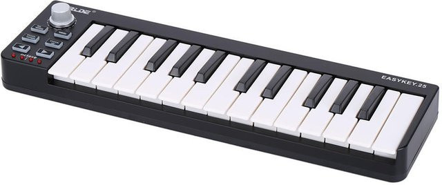 Worlde Easykey.25 Tragbare Mini-USB-MIDI-Controller Tastatur mit 25 Tasten in Grau - Bild 1
