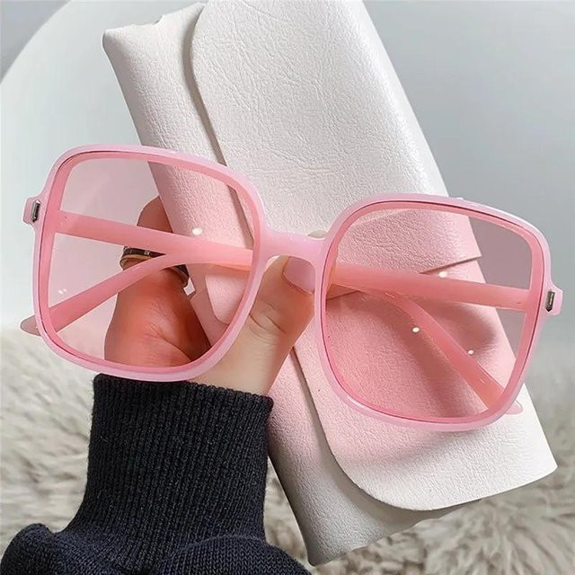 Dote Sonnenbrille, square, Damen, Vollrand, pink, Kunststoff - Bild 1