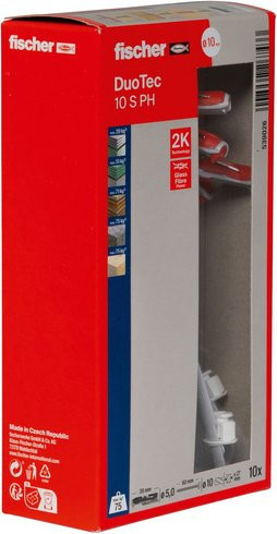 Fischer DUOTEC Kippdübel S PH aus Nylon für Gipskarton, Durchmesser: 10 mm, Länge: 50 mm, Grau - Bild 2