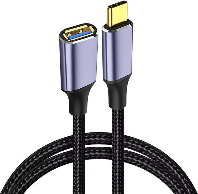 USB-C auf USB 3.0 OTG Adapter Hochgeschwindigkeits-Datenkabel für Laptop, Tastatur und Maus - Bild 1