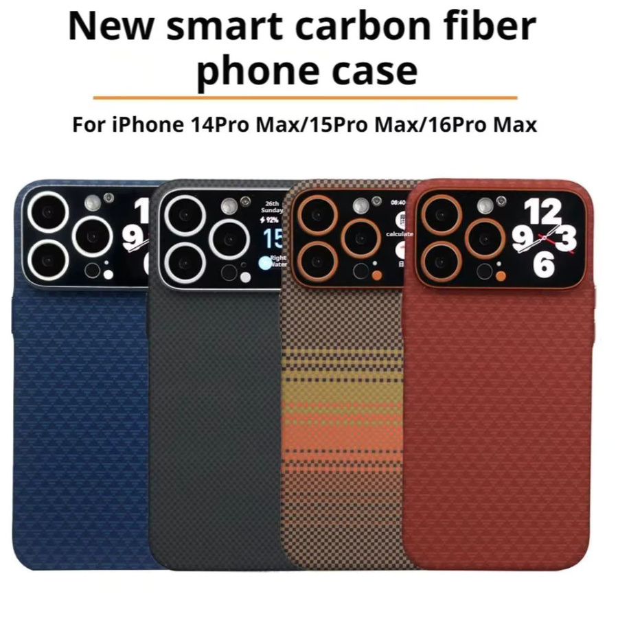 Magnetische Handyhülle für iPhone 14 Pro Max, iPhone 15 Pro Max und iPhone 16 Pro Max in Schwarz, Anti-Fingerabdruck und Anti-Drop Schutzhülle - Bild 2