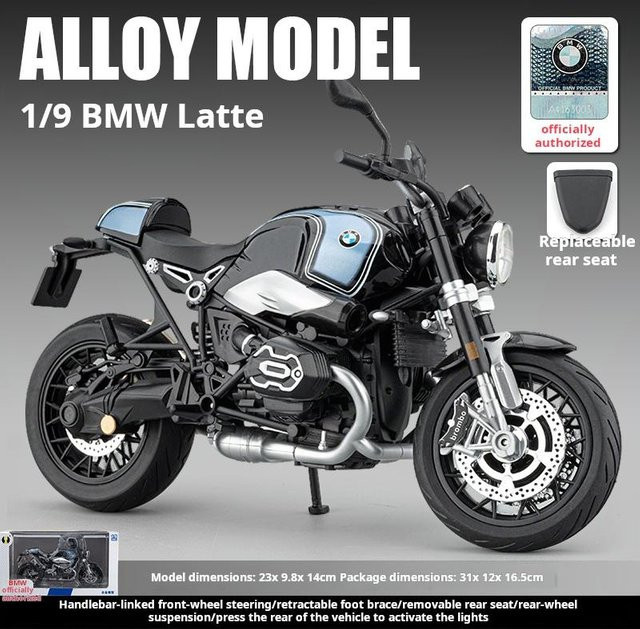 Linyi toy car BMW Straßenmotorrad Modell, 1:9, ab 14 Jahren - Bild 1